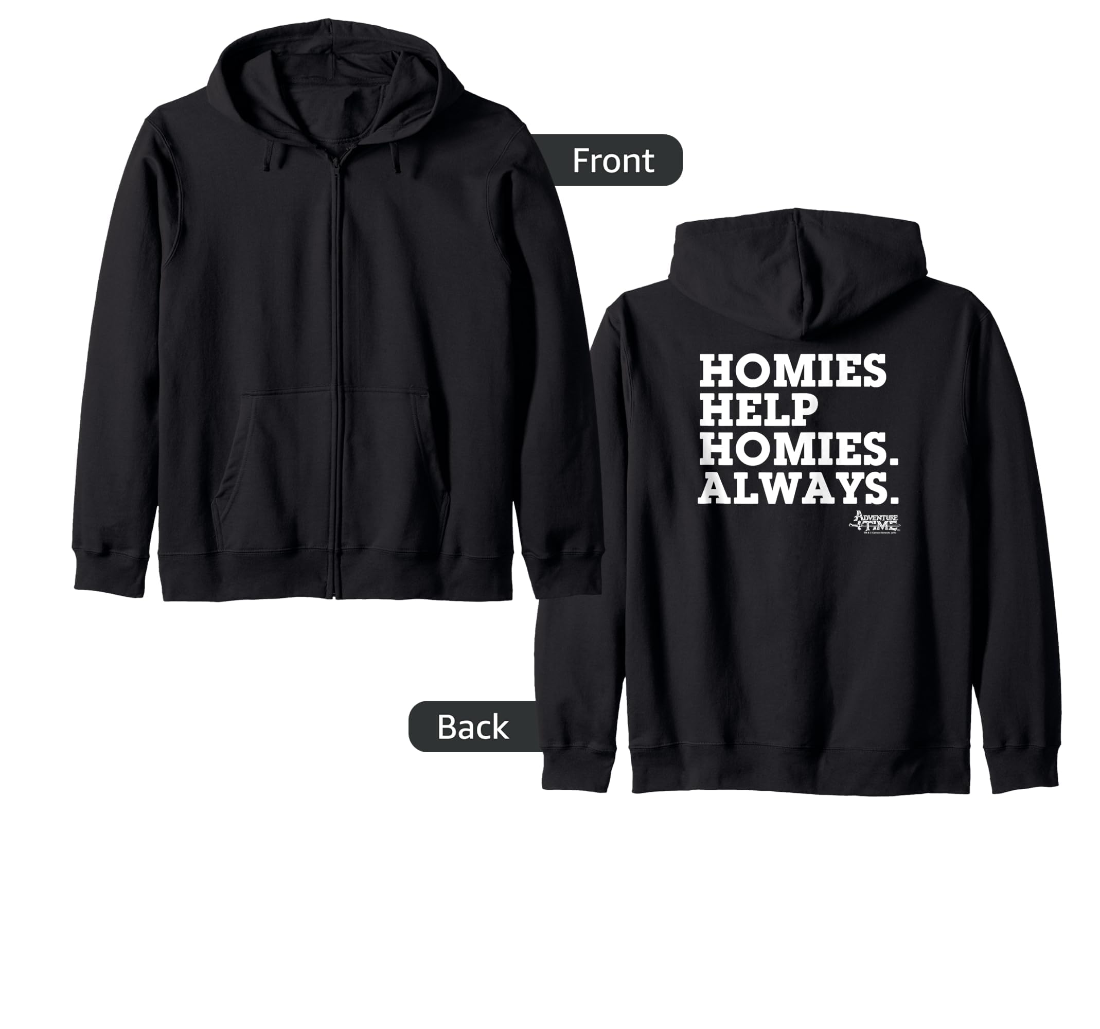 Homies network zip hoodie